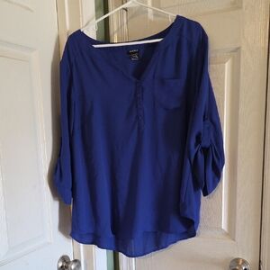 Torrid Royal Blue Blouse